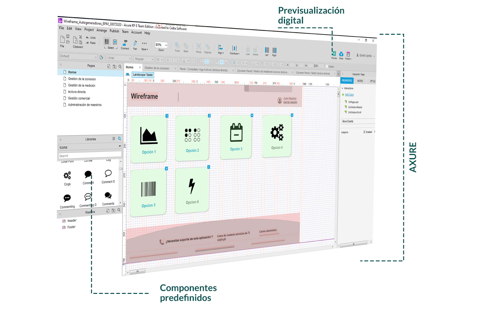 Estructura Wireframe