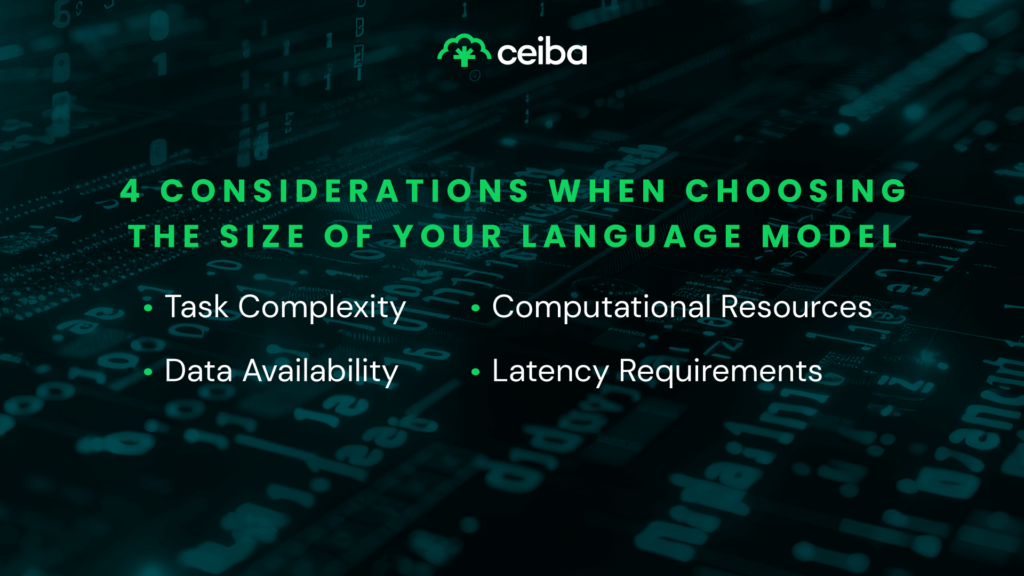 4 Considerations When Choosing the Size of Your Language Model